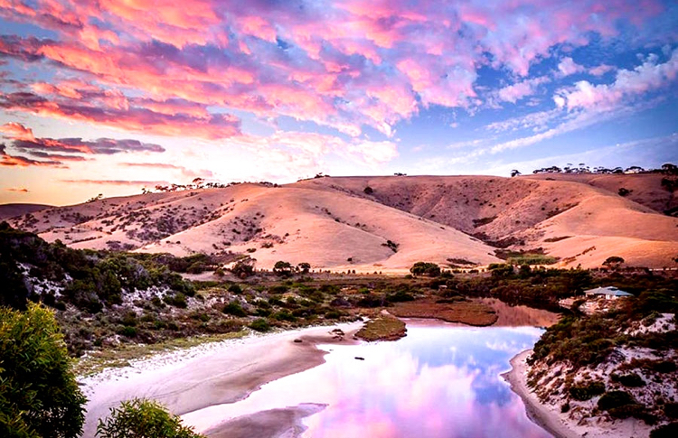 Kangaroo Island at sunrise