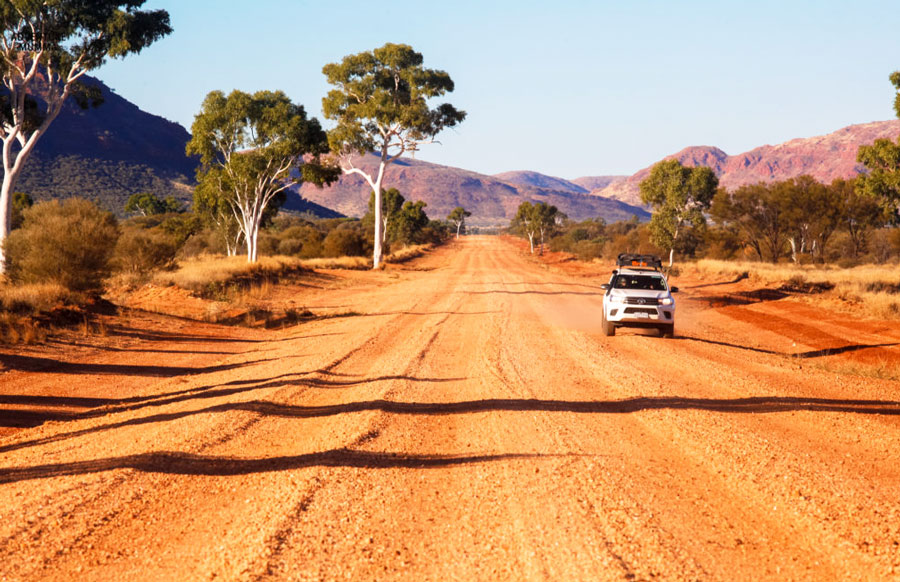 Car in the outback