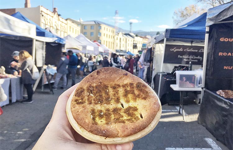 Famous Scallop Pie Salamanca market