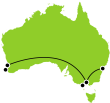 11 Day Cities of Australia Small Map