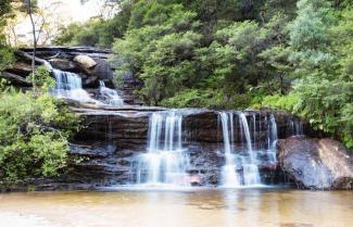 Waterfall blue mountains