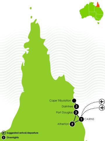 Tropical North Queensland Large Map