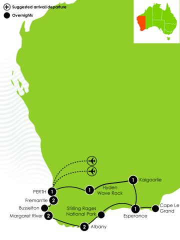 South Western Escape Map